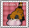 chicken lover stamp