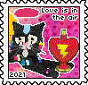 love is in the air stamp